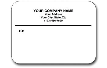 Matte Mail Labels Flat