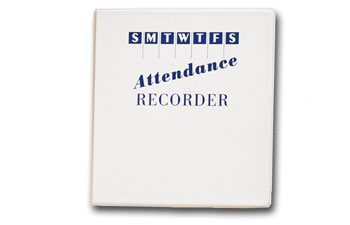 2-1/4 Attendance Calendar Binder