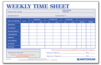Weekly Time Sheet