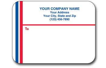 Glossy Mail Labels 1 Up Flat