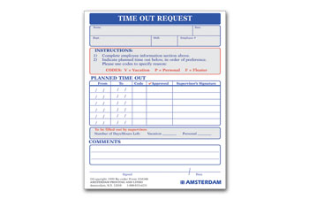 Time Out Request Form