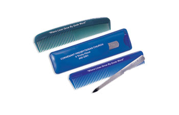 Ad Comb With Nail File In Vinyl