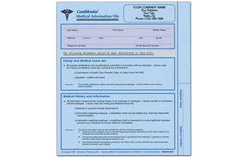 Medical Information File Imprinted