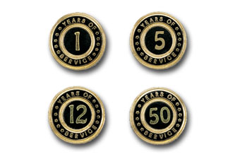 Years Of Service Lapel Pin