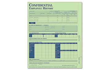 Employee History Folder Green