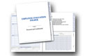 employee evaluation folder imprint