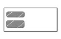 1099 envelope double window