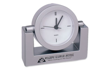Matte Silver Analog Clock