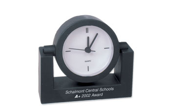 Black Swivel Analog Clock