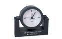 black swivel analog clock