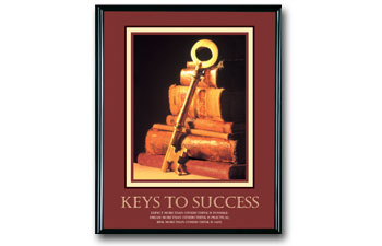 Keys To Success Poster Unframed