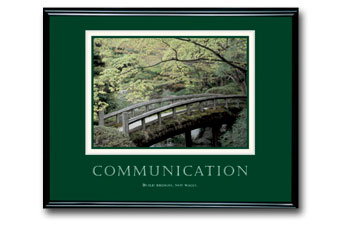Communication Poster Framed