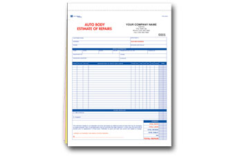 Auto Body Estimate Of Repair