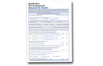 Employment Application Bilingual
