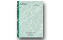 marble memo (green) 5x7