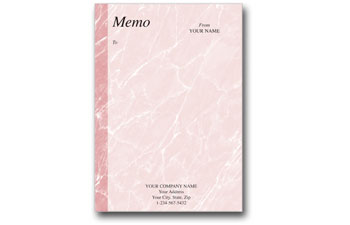Oversized Memos 7 X 9 Rose Marble