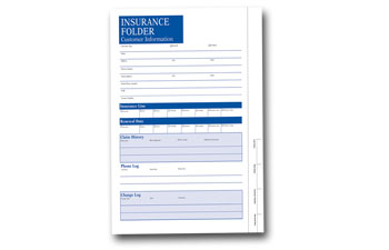 Insurance Folder Imprinted