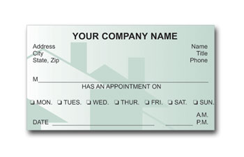 Real Estate Appointment Cards