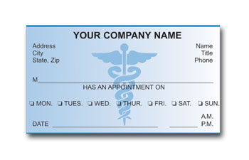 Doctor Appointment Cards