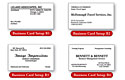 business card linen 1 or 2 color