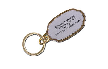 Crescent Key Tag - Gold/Silver