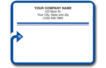 Glossy Mail Labels Rolled