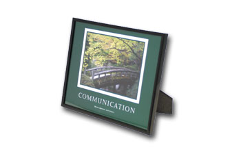 Communication Poster Framed