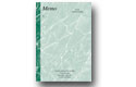 oversized memos 7 x 9 green marble