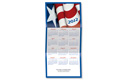 patriotic tri-fold calendar