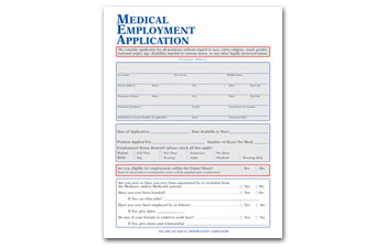 Medical Employment Application