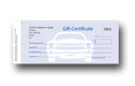 new auto design gift certificate