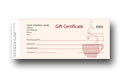 coffee shop gift certificate