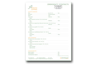 Assisted Living Emergency Contacts