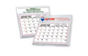 desk calendar with mailing envelope