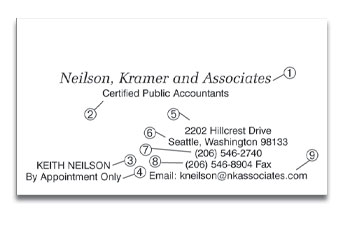 Post-It Business Card Format 1