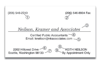 Post-It Business Card Format 3