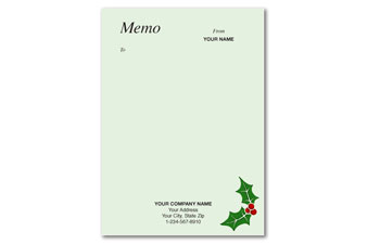 Holly & Berry Memo Refill