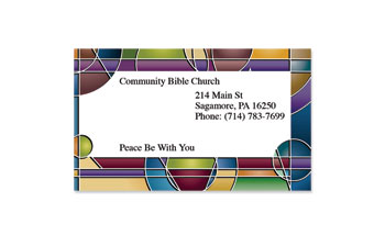 Stained Glass Business Card Magnet