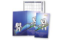 dental monthly paper calendar