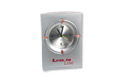 flashing silver alarm clock