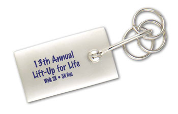 Silver Multi Ring Keytag
