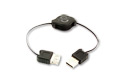 black 1.1 retractable usb
