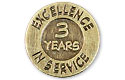 pin excellence in service 3 yr