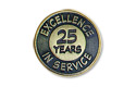 pin, 25 yr service