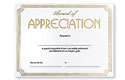 certificate - appreciation