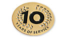 10 years of service