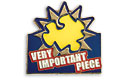 very important piece lapel pin