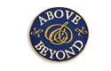 above & beyond lapel pin