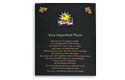 vip puzzle piece pin poem card