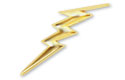 lightning bolt-goldtone